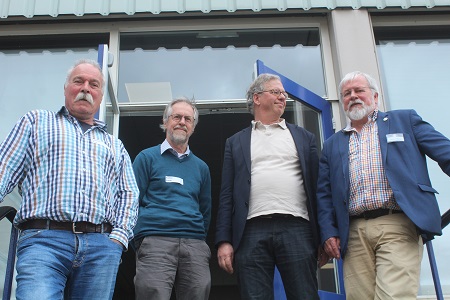 Voorzitters van het NHGL: Ton Lenders, Frans Coolen, Frank Oelmeijer en Harry Tolkamp
